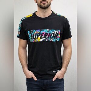 Black Graphic Superior Tee NWT